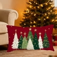 thumbnail image 5 of Qwtwty Home Decor Three-dimensional Effect Pillowcase Christmas Pillow Cover Festival Decoration Sofa Decoration Flax Pillowcase Bedroom Home Sofa Decoration Sofa Pillowcase, 5 of 6