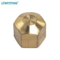 thumbnail image 3 of LTWFITTING 1/4" Brass Compression Cap Stop Valve Cap,Brass Compression Fitting(Pack of 60), 3 of 5