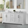 thumbnail image 4 of Vanity Art 72 x 22 x 34 in. Double Sink Bathroom Vanity with Quartz Top & Backsplash, White, 4 of 10