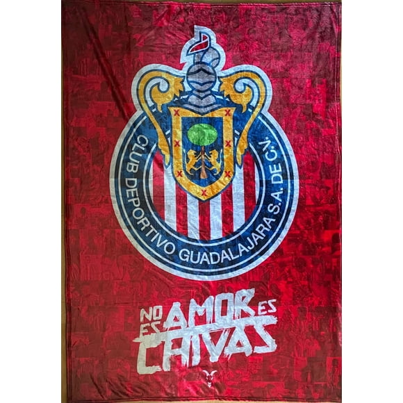 Exclusiva! Cobija Frazada Ultra Suave Chivas Guadalajara Escudo