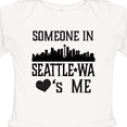 thumbnail image 4 of Inktastic Seattle Washington Someone Loves Me Skyline Boys or Girls Long Sleeve Baby Bodysuit, 4 of 5