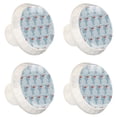 thumbnail image 1 of 4 Pcs Snowman Knobs for Kitchen Cabinet Cupboard Dresser Bookcase Drawer Pulls Handles Round Home Decor, 1 of 5