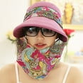 thumbnail image 4 of Hat Women's Summer Foldable Summer Sun Hat Outdoor Riding Big Riding Face-Covering Sun Hat., 4 of 5