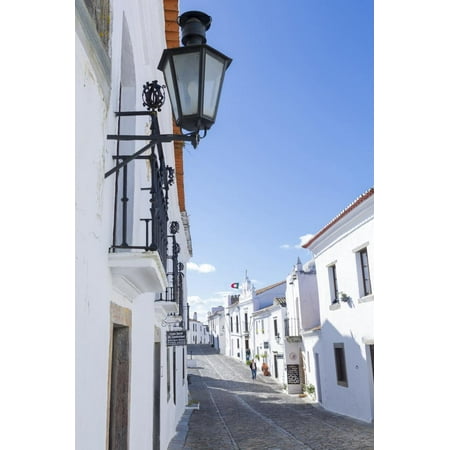 Whitewashed Buildings in the Medieval Town of Monsaraz, Alentejo, Portugal, Europe Print Wall Art By Alex