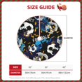 thumbnail image 3 of Daiia Football Drawing Merry Christmas Tree Skirt , Xmas Large Lace-up Tree Skirt, Santa Snowflakes Rustic Home Decorations New Year Party Farmhouse Decor-30", 3 of 7