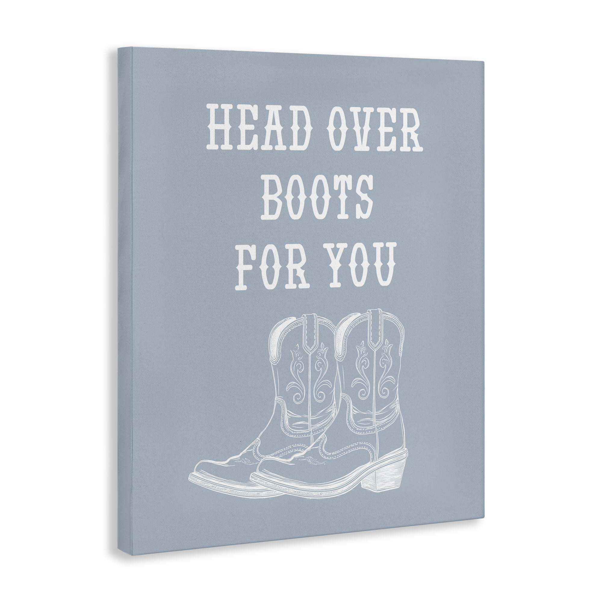 Stupell Industries Head Over Boots For You Fashion Painting Wrapped Canvas Art Print Wall Art, 16 x 20