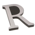 thumbnail image 1 of Elodie 3D Mirror Wall Sticker Letter R Acrylic Decal DIY Alphabet Art Mural Decor R, 1 of 8