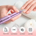 thumbnail image 4 of Taladro de uñas eléctrico portátil, kit de lima de uñas profesional eléctrico compacto para uñas acrílicas, uñas de gel, herramientas de pulido de manicura y pedicura con diseño para uso en salón en, 4 of 6