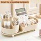 thumbnail image 5 of Organizador de maquillaje giratorio COMFYROOM con soporte para brochas, color marfil, 5 of 7