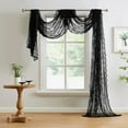 thumbnail image 3 of WARM HOME DESIGNS 55 x 216 Inch Black Lace Canopy Bed Curtains are Perfect for Queen Bed Canopy to Create Black Bedroom Decor, Gothic Bedroom Decor or Halloween Room Decor. LEC CANOPY 216 BLACK, 3 of 3