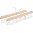 thumbnail image 1 of walmart Basics Wooden Belt Hanger - Natural, 2-Pack, 1 of 3