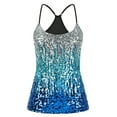 thumbnail image 6 of PrettyGuide Glitter Sequin Tops for Women Shimmer Sparkle Camisole Holiday Party Tank Top Sexy Club Vest, 6 of 6