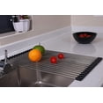 thumbnail image 1 of AAKitchen Over The Sink Multipurpose Roll-up Dish Drying Rack Rolling Dish Drainer Foldable Sink Rack Mat for Kitchen RV Camper Trailers (11.2''Wx17.7''L), 1 of 5