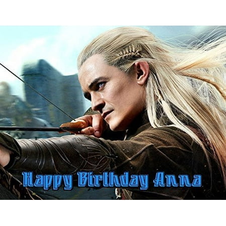 The Hobbit Legolas Edible Image Photo Sugar Frosting Icing Cake Topper Sheet Personalized Custom Customized Birthday Party - 1/4 Sheet - 76277