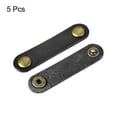thumbnail image 3 of Leather Cable Tie Leather Cord Organizer 63x16mm Cable Straps Cable Leather Clips Black, Pack of 5, 3 of 6