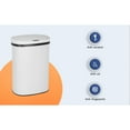 thumbnail image 5 of Iso Stainless Steel 13 Gal. Motion Sensor Automatic Trash Can, White, 5 of 12