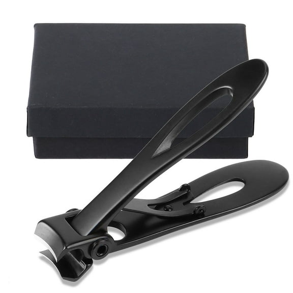 Deago Nail Clippers for Thick Nails - 16mm Wide Jaw Opening Toenail Clippers Cutter for Thick Nails, Heavy Duty Fingernail Clippers for Men, Women & Seniors, Black