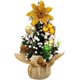 thumbnail image 1 of Árbol de Navidad de 20 cm, decoración navideña en miniatura, árbol de Navidad, mini árbol de Navidad artificial, decoración en miniatura, decoración de mesa, Navidad (dorado, talla única), 1 of 5