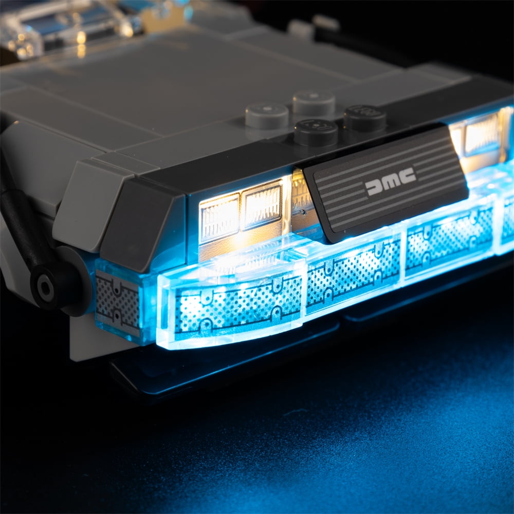 QC Ltbrick Led Light Kit Lighting Set Compatible With The Lego Speed Champions Time Machine from Back to the Future 77256 Building Toy for Kids Building Blocks Without Lego Set
