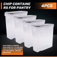thumbnail image 2 of 4Pcs Cereal Storage Container Set, PP Airtight Food Storage Containers 2.5L for Cereal, Snacks and Sugar, 2 of 7