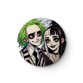 thumbnail image 3 of Jack And Sally Beetlejuice Soft Button Pin Customizable Metal Decor Women Jewelry Gift Cute Funny Hat Lover Lapel Pin, 3 of 5