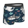 thumbnail image 3 of Naloa Friendly Smiling Sharks Print Mens Underwear - Boxers for Men, Classic Briefs for Men, 3 of 9