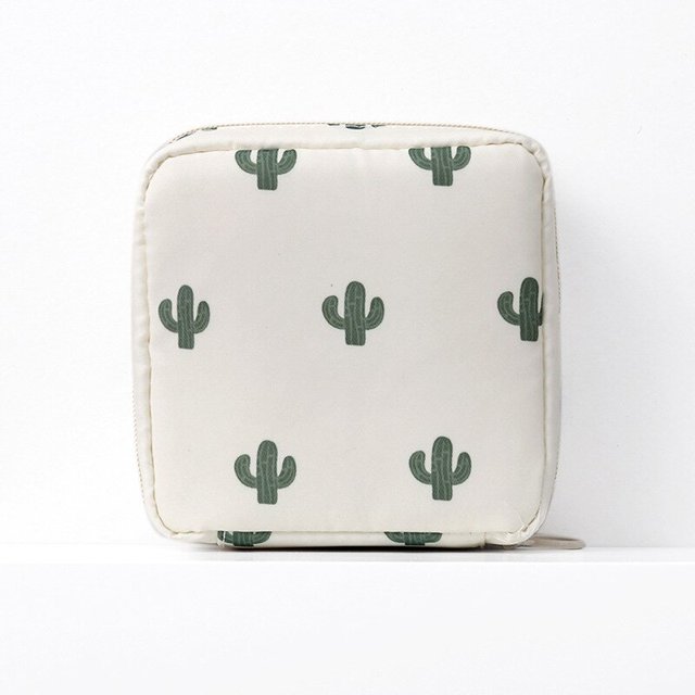 Bolsa de cosméticos para mujer, neceser de viaje, organizador de maquillaje, lápiz labial, almohadillas sanitarias, neceser de aseo, moda LIUWENJING unisex
