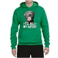 thumbnail image 2 of Wild Bobby, Pitbull to all the Haters Funny, Animal Lover, Unisex Graphic Hoodie Sweatshirt, Kelly, Small, 2 of 4