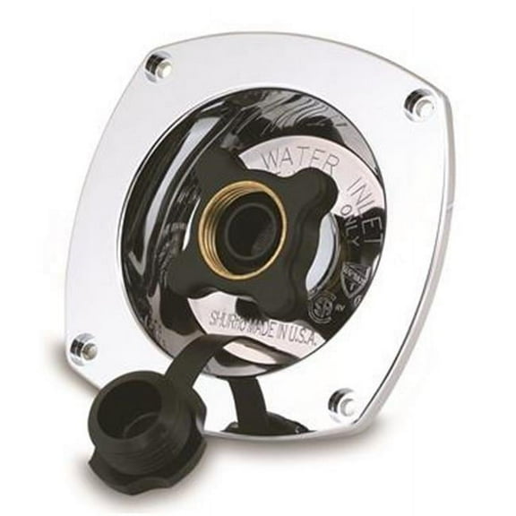 SHURFLO 18302914 Fresh Water Inlet, Silver