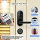 thumbnail image 4 of Cerradura inteligente con teclado de entrada sin llave: cerradura de puerta digital con código de acceso, manija de puerta electrónica, perilla de puerta biométrica para puerta de entrada, puerta de d, 4 of 5