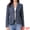 Dark Blue, variant on Women's Notch Lapel Long Sleeve Elegant Business Casual Jacket XS Hot Pink