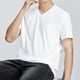 thumbnail image 4 of pstuiky Camisas de manga corta para hombre, Suéter casual de manga corta con cuello en V y cuello en V para hombre ropa de hombre l, 4 of 5