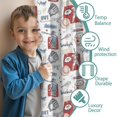thumbnail image 3 of Blackout Kids Curtains,Vintage Baseball Elements Pattern Childrens Insulated Curtains Set Of 2,Bedroom Essentials,Toddler Room Decor 42"x54", 3 of 5