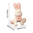 thumbnail image 5 of Bunny Plush Toys, 32" Bunny Plushies, Bunny Merch, Bunny Stuffed Animals, Bunny Doll, Large Bunny Stuffed Animal Giant Stuffed Rabbit Toy ,Big Rabbit Plush, Jumbo Bunny Gifts for Easter, B, 5 of 9