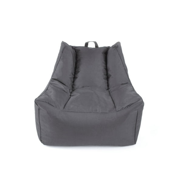 Lounge & Co Hill Grey Bean Filled Chair, 23" x 23" x 26"