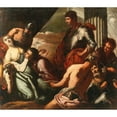 thumbnail image 3 of Antonio Zanchi 14x12 Black Modern Framed Museum Art Print Titled - The Death of Agrippina, 3 of 5