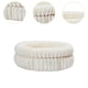 thumbnail image 5 of Cama redonda para perros, colchoneta para dormir para mascotas, caseta para dormir en invierno, base antideslizante, nido para gatos beige 50cmx50cmx18cm, 5 of 8