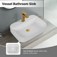 thumbnail image 6 of Bothwa Home Modern Bathroom Vessel Sink – Stylish Above-Counter White Porcelain Sink, Durable Ceramic, Easy Top-Mount Installation, 6 of 11