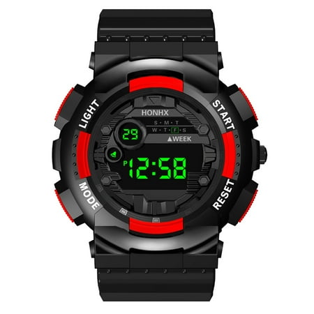amousa Watch Luxury Mens Digital LED Watch Date Sport Men Outdoor Electronic Watch