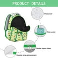 thumbnail image 4 of Dinosaur Bookbag for Teens & Adults - Trendy Print, Water-Resistant, Roomy Interior, Padded Straps, 4 of 6