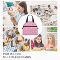 thumbnail image 3 of DouZhe Lunch Bags for Women and Men, Floral Horticulture Prints Reusable Portable Insulated Cooler Waterproof Lunch Tote Bag for Travel Work School Picnic, 3 of 7
