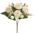 thumbnail image 2 of NANDIYNZHI Fake Peonies Faux Flowers Artificial Flowers For Decoration Wedding Bouquet Festival Gift Artificial Peony Silk Flower Leaf Silk Flowers Plastic Carnations Daisy Realistic Flower, 2 of 8