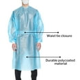 thumbnail image 3 of McKesson Chemotherapy Procedure Gown, Disposable - Full-Back, Waist Tie, AAMI Level 2, Unisex, Non-Sterile - Blue, Size XL, 51 in L, 10 Count, 3 of 10