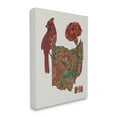 thumbnail image 3 of Stupell Industries Ohio State Carnation Blossom Intricate Floral Cardinal Graphic Art Gallery Wrapped Canvas Print Wall Art, Design by Valentina Harper, 3 of 7
