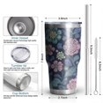 thumbnail image 6 of 30oz Pioneer Flower Tumblers Stainless Steel Tumbler with Lid and Straw,Vacuum Insulated Double Wall Travel Tumbler Cups Mug with Cleaning Brush for Coffee,Tea, 6 of 7