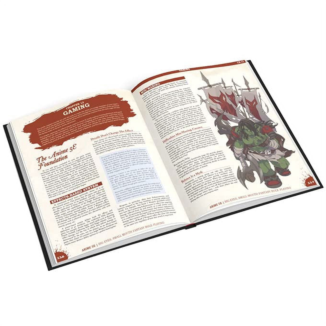 Anime 5E RPG Adventures by Japanime Games Hardcover Starter Book - Anime Roleplaying Game System