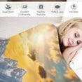 thumbnail image 3 of Shiartex Sunflowers Mountain Range Print Throw Blanket For Bed Couch Car, Soft Plush Blankets for Kids and Adults All Seasons, 3 Sizes Available 60x80in, 3 of 6