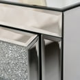 thumbnail image 6 of Holaki Mirrored Nightstand Bedside Tables Drawer Crystal Diamond Bedside Table Bedroom Furniture with 3-Drawers-Bedside Storage Cabinet Silvery, 6 of 9