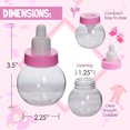 thumbnail image 4 of Craft and Party - 3" Mini Plastic Milk Bottle Fillable Baby Shower Favor Decoration 12 Pcs (Pink), 4 of 6