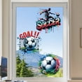 thumbnail image 4 of Pack de 3 calcomanías para pared de fútbol – Pegatinas grandes de balón de fútbol en acuarela y porterías para dormitorio de chicos, cueva de hombres, decoración de sala de deportes, arte mural, 4 of 8
